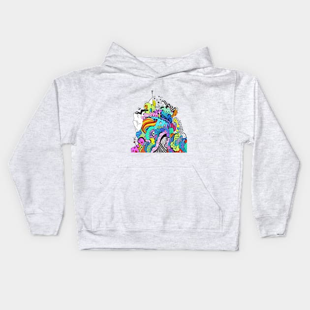 Candy Glacier Kids Hoodie by ShelbyWorks